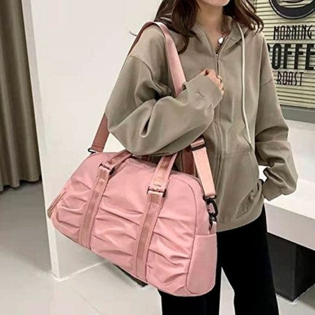 Mala De Mão Média Unissex Esportiva Alça Dupla Impermeável - CINZA