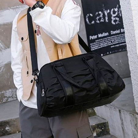 Mala De Mão Média Unissex Esportiva Alça Dupla Impermeável - CINZA