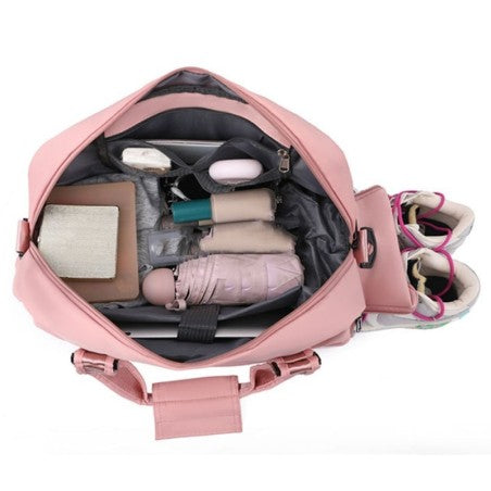 Mala De Mão Média Unissex Esportiva Alça Dupla Impermeável - CINZA