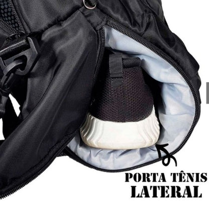 Mala De Mão Média Unissex Esportiva Alça Dupla Impermeável - CINZA