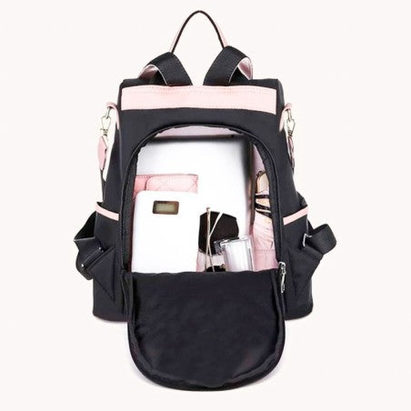 Mochila Feminina Casual Impermeável De Nylon De Alta Qualidade