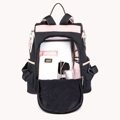 Mochila Feminina Casual Impermeável De Nylon De Alta Qualidade