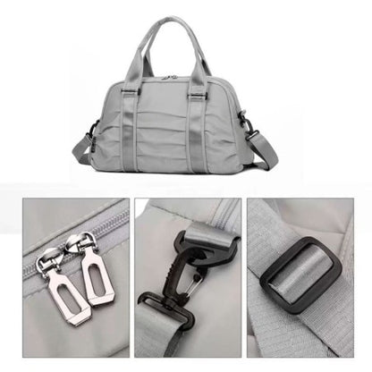 Mala De Mão Média Unissex Esportiva Alça Dupla Impermeável - CINZA
