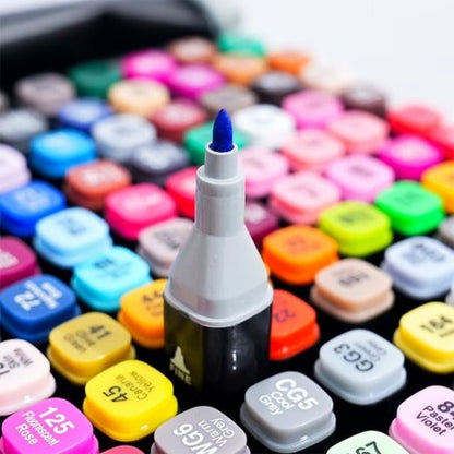 Estojo De Canetinhas Escolar Ponta Dupla 24 Cores