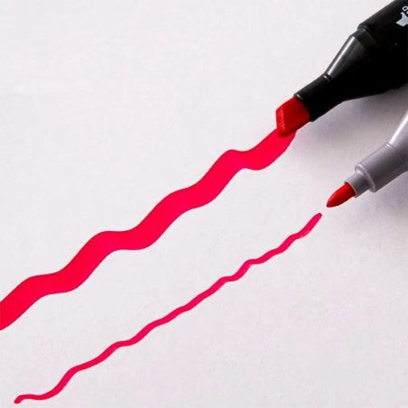 Estojo De Canetinhas Escolar Ponta Dupla 24 Cores