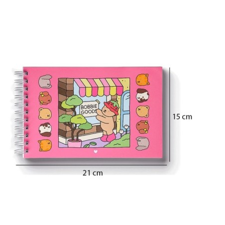 Bobbie Goods Livro De Colorir Encadernado Capa Brilhante 48 páginas