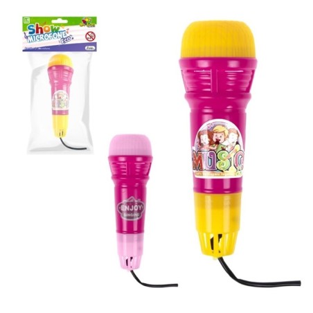 Brinquedo Microfone Eco Girl 15cm Trocador De Voz