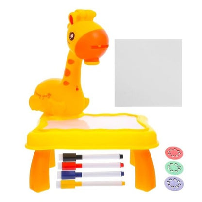 Lousa Mágica Mesinha Com Projetor Girafinha