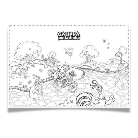 Livro Poster De Colorir Meu Livrão Galinha Pintadinha