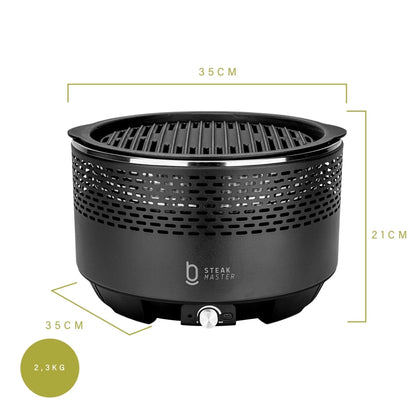 Churrasqueira Portátil a Carvão - Master Smoke  & Fire USB