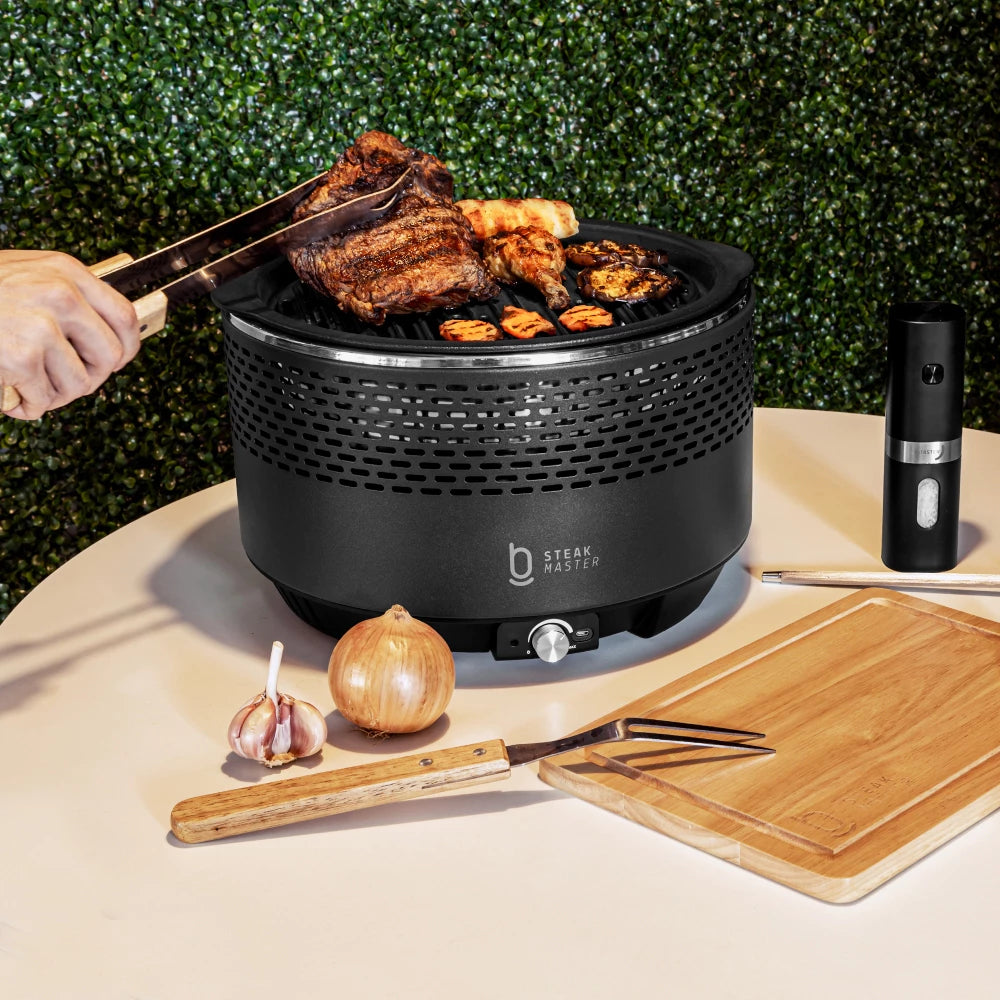 Churrasqueira Portátil a Carvão - Master Smoke  & Fire USB