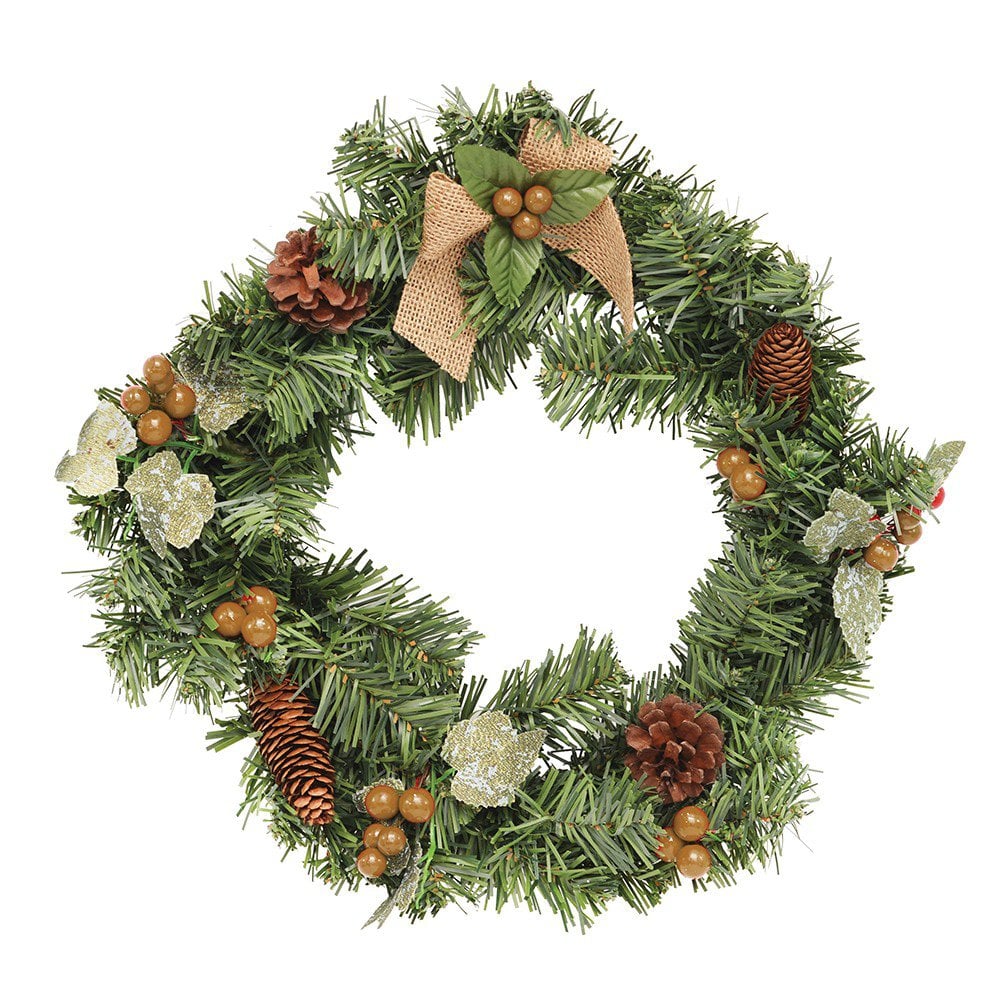 Enfeite Guirlanda Frutos E Laços Decoração De Natal U / UNICA