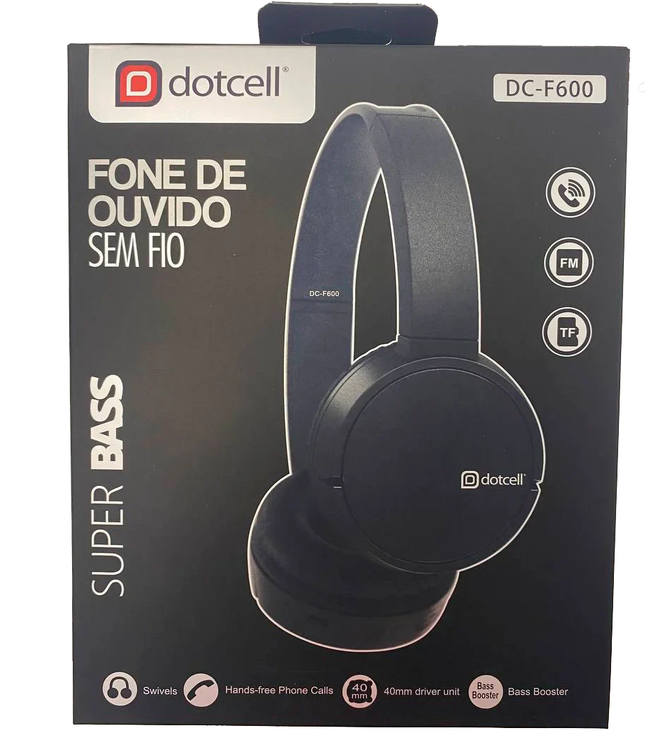 Fone de Ouvido Bluetooth Dotcell Super Bass dc- f600
