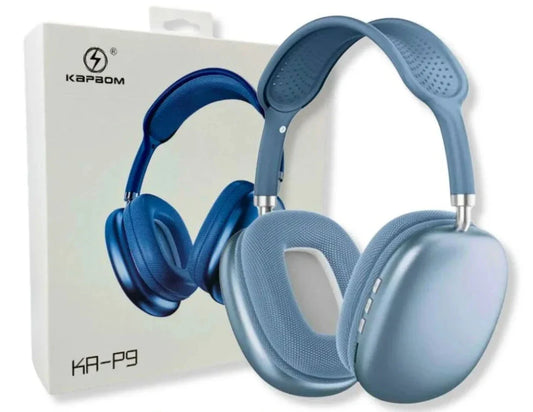 Fone de Ouvido, HeadSet P9 Bluetooth Max Azul