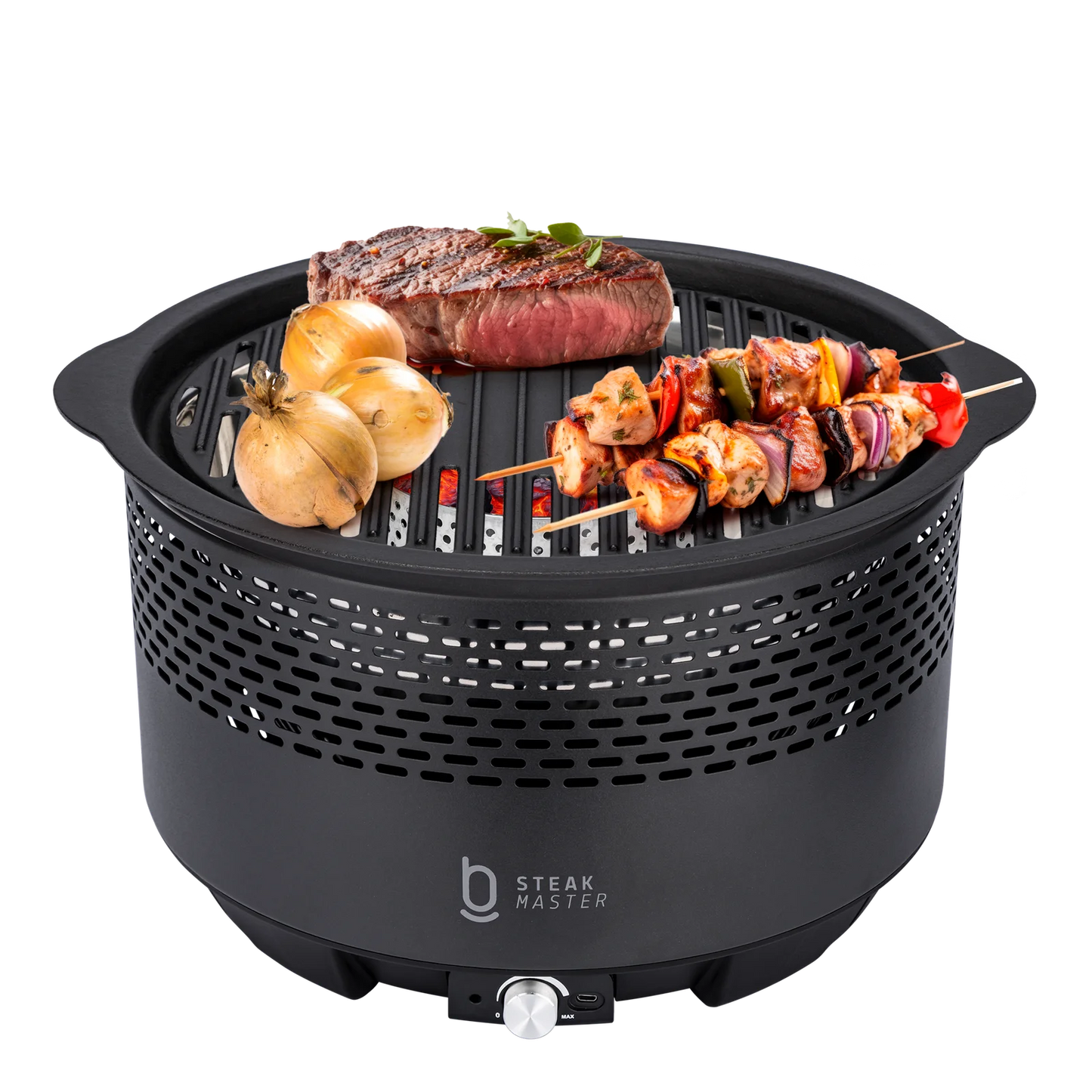 Churrasqueira Portátil a Carvão - Master Smoke  & Fire USB