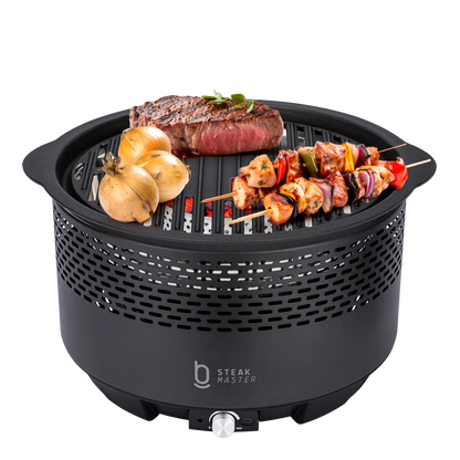 Churrasqueira Portátil a Carvão - Master Smoke  & Fire USB