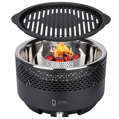 Churrasqueira Portátil a Carvão - Master Smoke  & Fire USB