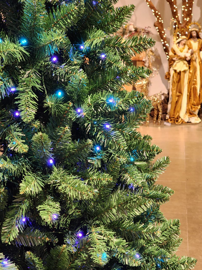 ÁRVORE PINHEIRO BAHREIN 1217 GALHOS 2,10CM COM 390 LEDS RGB COM FUNÇÕES