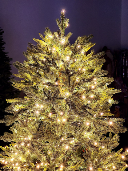 ÁRVORE PINHEIRO SUPER LUXO COM 1900 LEDS 2,10CM COM 5436 GALHOS