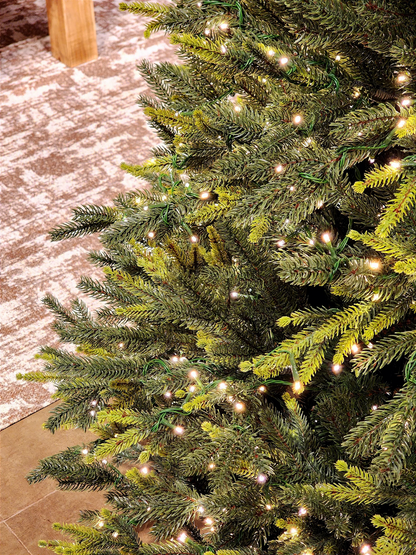 ÁRVORE PINHEIRO SUPER LUXO COM 1900 LEDS 2,10CM COM 5436 GALHOS