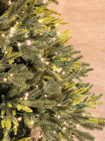 ÁRVORE PINHEIRO SUPER LUXO COM 1900 LEDS 2,10CM COM 5436 GALHOS