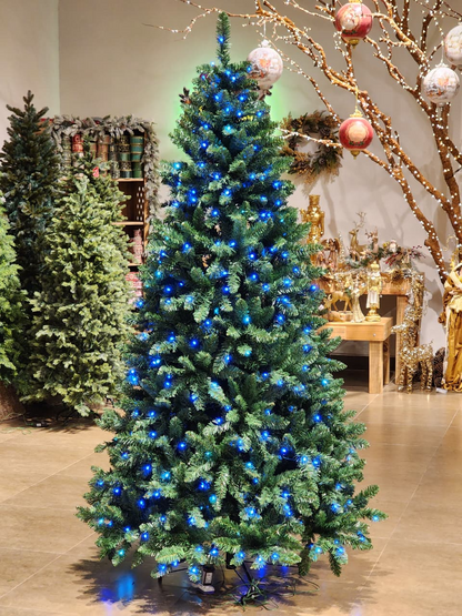 ÁRVORE PINHEIRO BAHREIN 1217 GALHOS 2,10CM COM 390 LEDS RGB COM FUNÇÕES