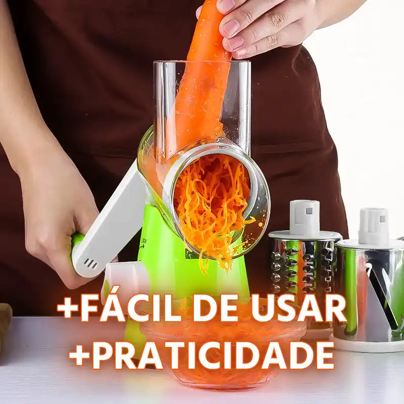 Ralador de Legumes 3 em 1 MultiCut + 2 Raladores de Brinde