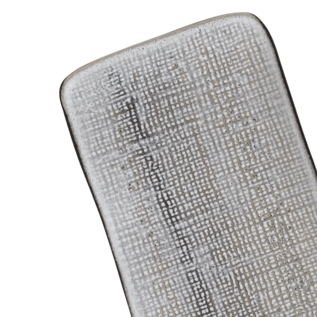 Travessa Retangular Média Juta Dust 27cm