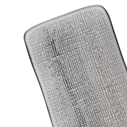 Travessa Retangular Média Juta Dust 27cm